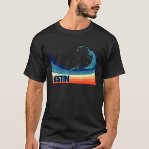 Camiseta Destin Florida Retro Vacaciones de Surf, Vela y Pe
