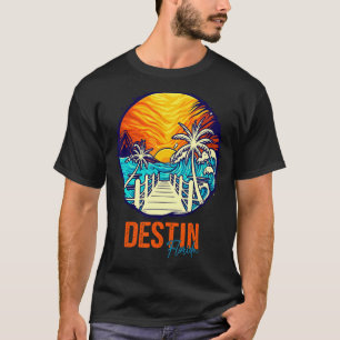 Camiseta Destin Sunset Matching Vacation Friends Gro Famili