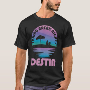 Camiseta Destin Sunset Vintage Salto Primavera Mujeres