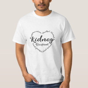 Camiseta Destinatario de riñón, conciencia sobre la donac