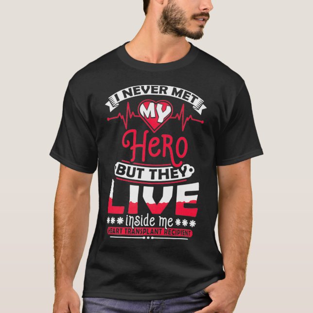 Camiseta Destinatario Del Trasplante De Corazón T Donante D (Anverso)