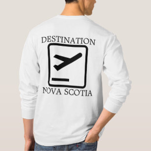 Camiseta Destino A La Costa Este De Nueva Escocia Hoodie T