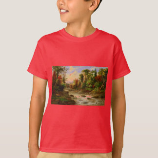 Camiseta Destino de Roberto Duncanson del río del bosque de