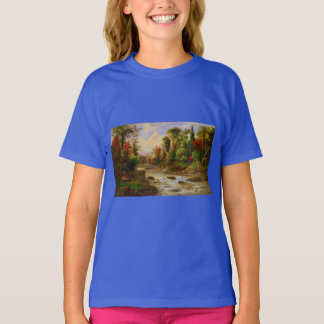 Camiseta Destino de Roberto Duncanson del río del bosque de
