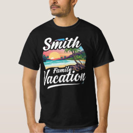 Camiseta Destino de viaje personalizado para vacaciones fam