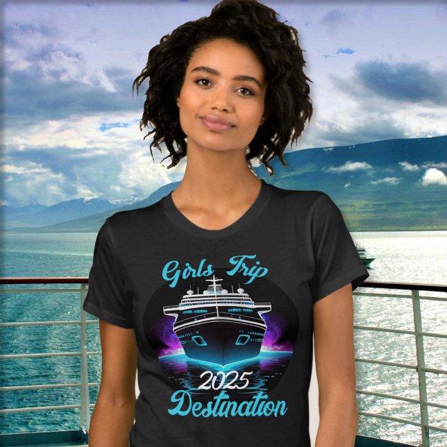 Camiseta Destino del año de crucero de viaje de Chicas pers (Subido por el creador)