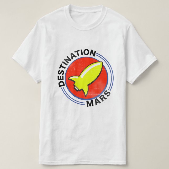 Camiseta Destino Marte (Diseño del anverso)