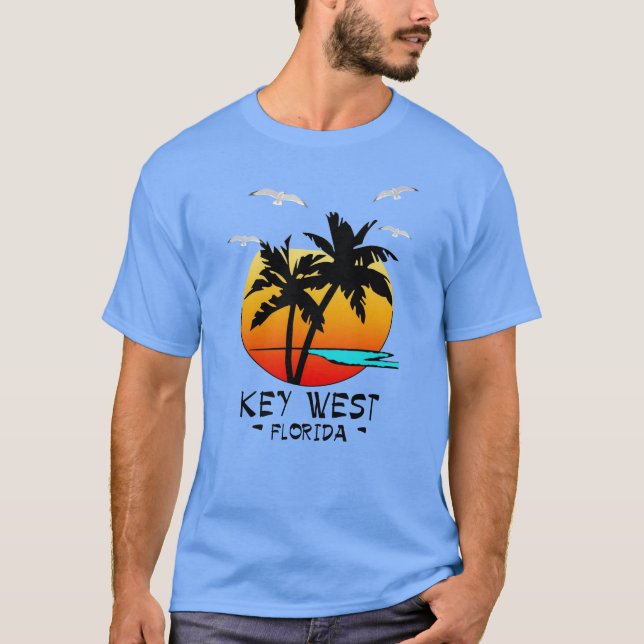 CAMISETA DESTINO TROPICAL DE KEY WEST LA FLORIDA (Anverso)