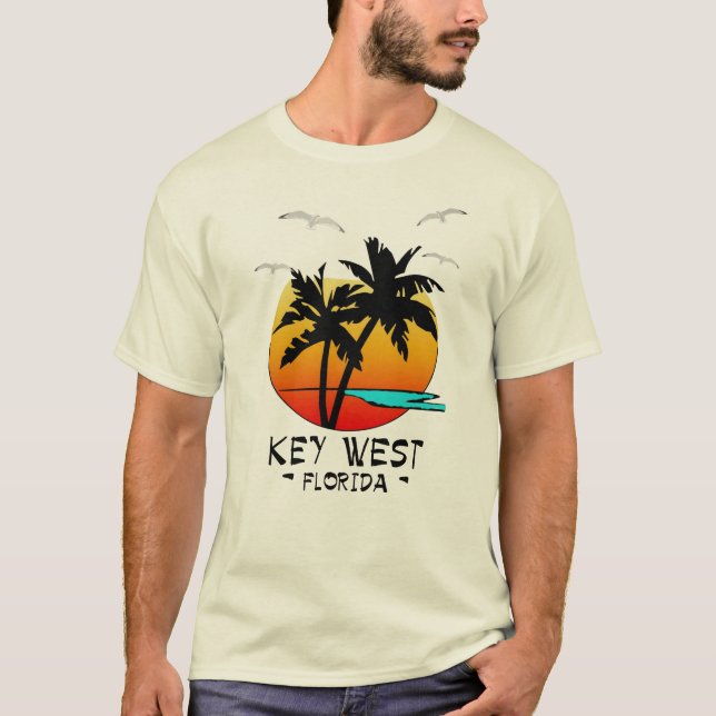 CAMISETA DESTINO TROPICAL DE KEY WEST LA FLORIDA (Anverso)