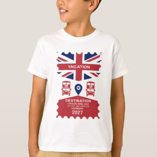Camiseta Destino Vacaciones en el Reino Unido