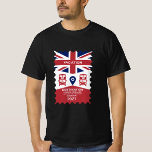 Camiseta Destino Vacaciones en el Reino Unido