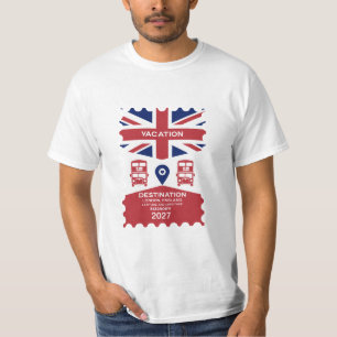 Camiseta Destino Vacaciones en el Reino Unido