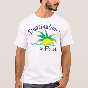 Camiseta Destinos en mercancía del logotipo de la impresión