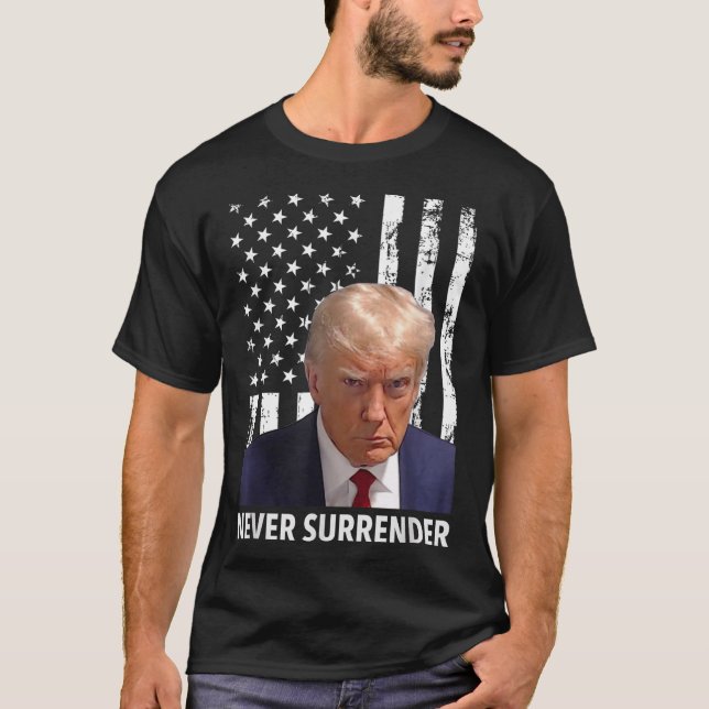 Camiseta Destitución a Donald Trump - Nunca rendirse ante l (Anverso)