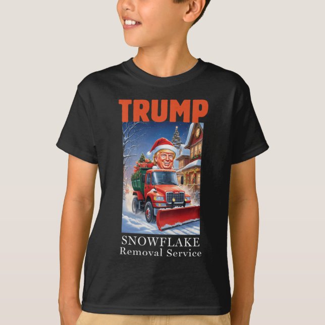 Camiseta Destitución del pastel de nieve del Navidad Donald (Anverso)