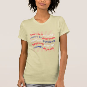 Camiseta destituir al convicto eliminar crema retro