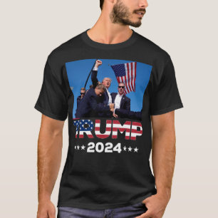 Camiseta Destituyen A Donald Trump 2024 sobreviviente en ma