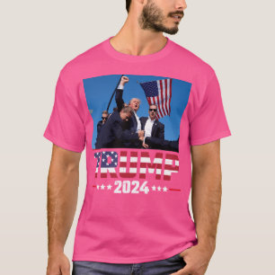 Camiseta Destituyen A Donald Trump 2024 sobreviviente en ma