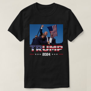 Camiseta Destituyen A Donald Trump 2024 sobreviviente en ma
