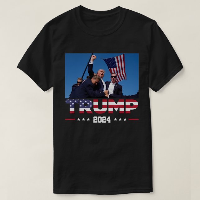 Camiseta Destituyen A Donald Trump 2024 sobreviviente en ma (Diseño del anverso)