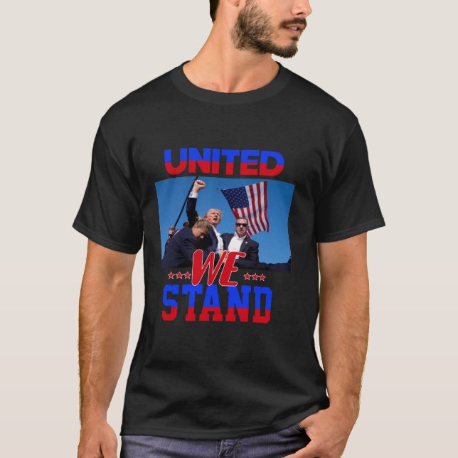 Camiseta Destituyen A Donald Trump 2024 sobreviviente en ma (Anverso)