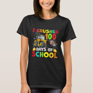 Camiseta Destrocé 100 días de excavadora de construcción es