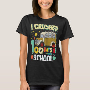 Camiseta Destrocé 100 Días de Idea de Autobús Escolar Estud