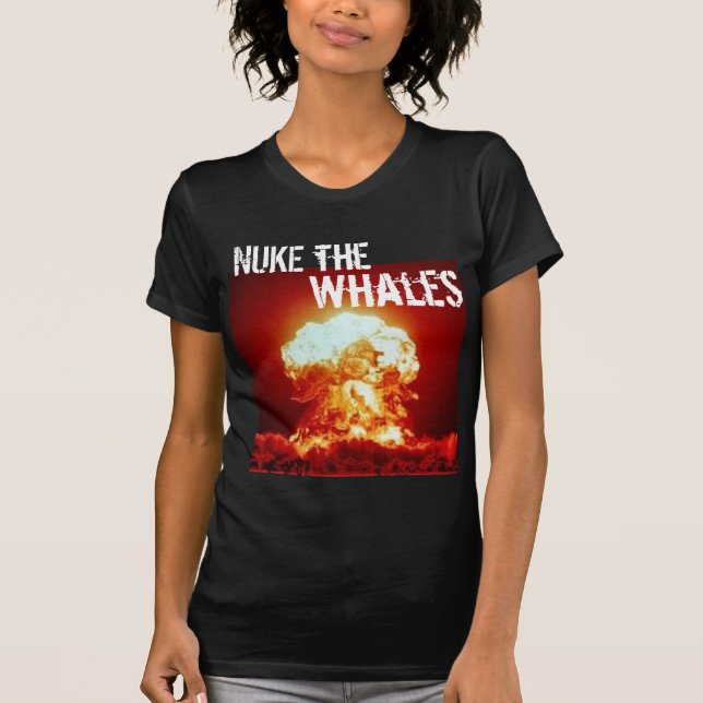 Camiseta destroce las ballenas - modificadas para (Anverso)