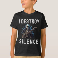 Destroy Silence Ghost Guitar Funny Guitar