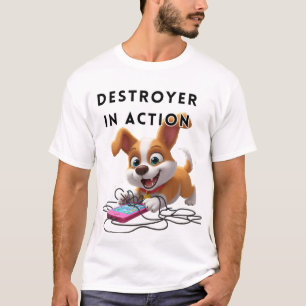 Camiseta Destroyer Puppy in Action