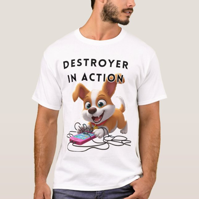 Camiseta Destroyer Puppy in Action (Anverso)