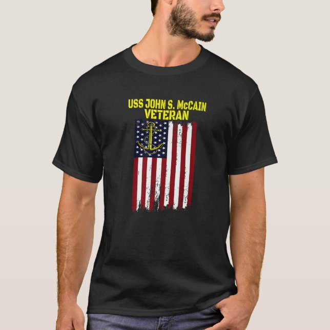 Camiseta Destroyer USS John S. Mccain DDG-56 Veteran's Day (Anverso)