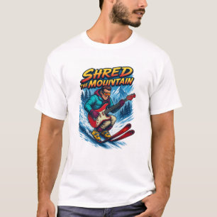 Camiseta Destrozando de ambas maneras Esquí y Tocar la guit