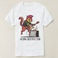"Destrucción de bellotas" gráfico de ardilla de pu