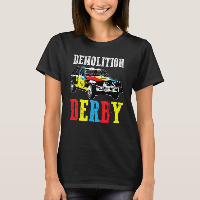 Camiseta Destrucción de coches Derby de conductores de coch (Anverso)