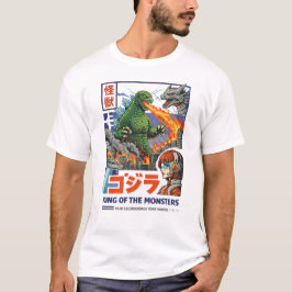 Camiseta Destrucción de la ciudad de Kaiju