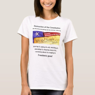 Camiseta Destrucción de la Constitución (camiseta ligera)