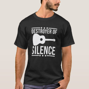 Camiseta Destructor De Silencio Guitarra Guitarrista Divert