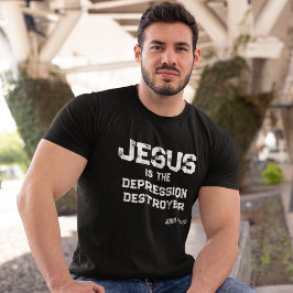 Camiseta Destructora de la Depresión Jesús Vida Abundante C