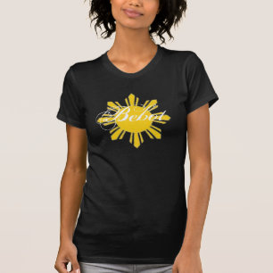 Camiseta destruida negro de Bebot