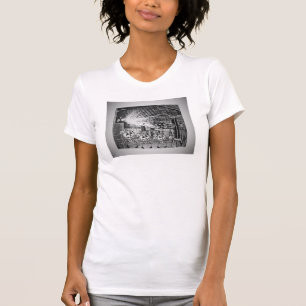 Camiseta destruida Tesla de Steampunk Halloween