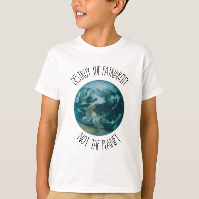 Camiseta Destruir a la feminista patriarcal (Anverso)