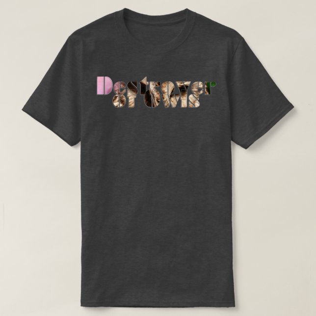 Camiseta Destruir lechuzas (Diseño del anverso)