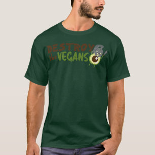 Camiseta Destruir Los Veganos, Abogado Para Hombres Mujeres