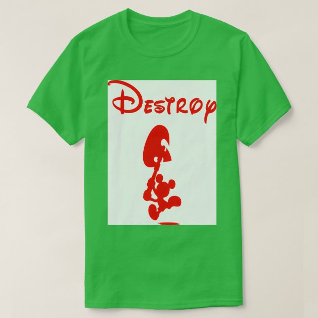 Camiseta Destruir TShirt clásico (Diseño del anverso)
