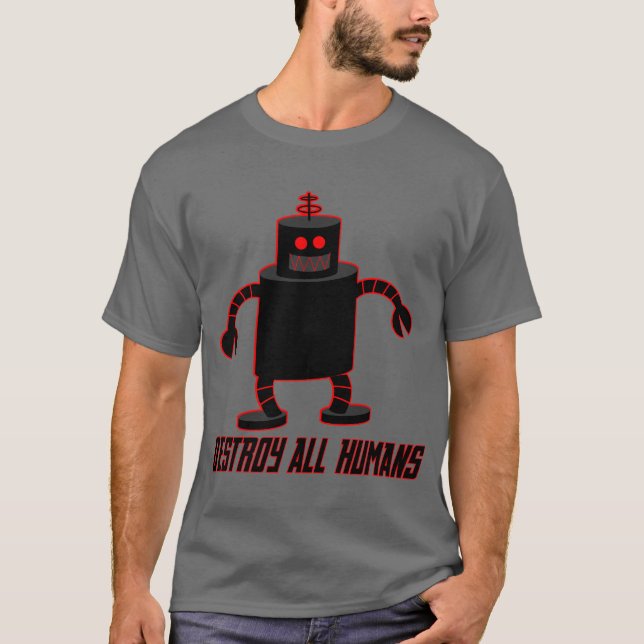 Camiseta Destruya a todos los seres humanos (Anverso)