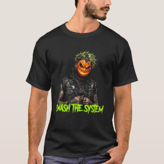Camiseta Destruye la Calabaza Punk Anarquía Jack o Lante de