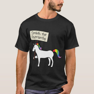 Camiseta DestruyeEl Patriarcado Unicornio Blanco Regalo Aju