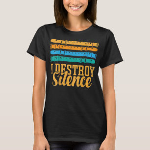 Camiseta Destruyo el Silence BACKPRINT - Banda Clarinet y F