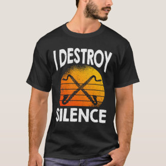 Camiseta Destruyo el silencio Bass Clarinetist
